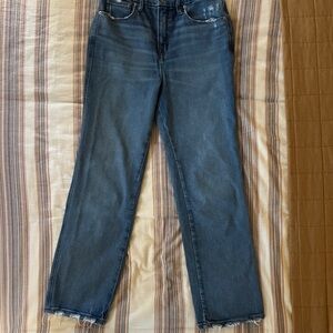 Good American Dark Blue Straight Leg Jeans